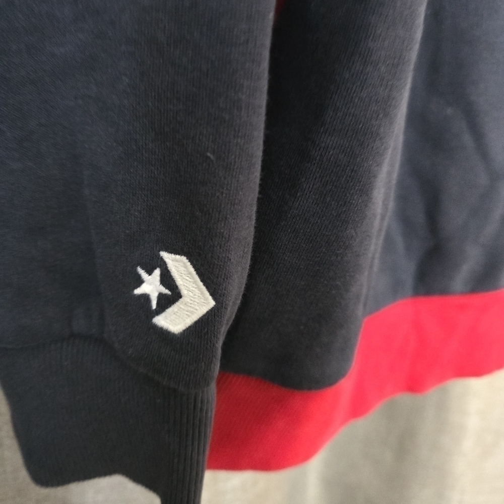 Converse Colorblock Logo Crewneck Sweatshirt- Mens Size M - Picture 5 of 5